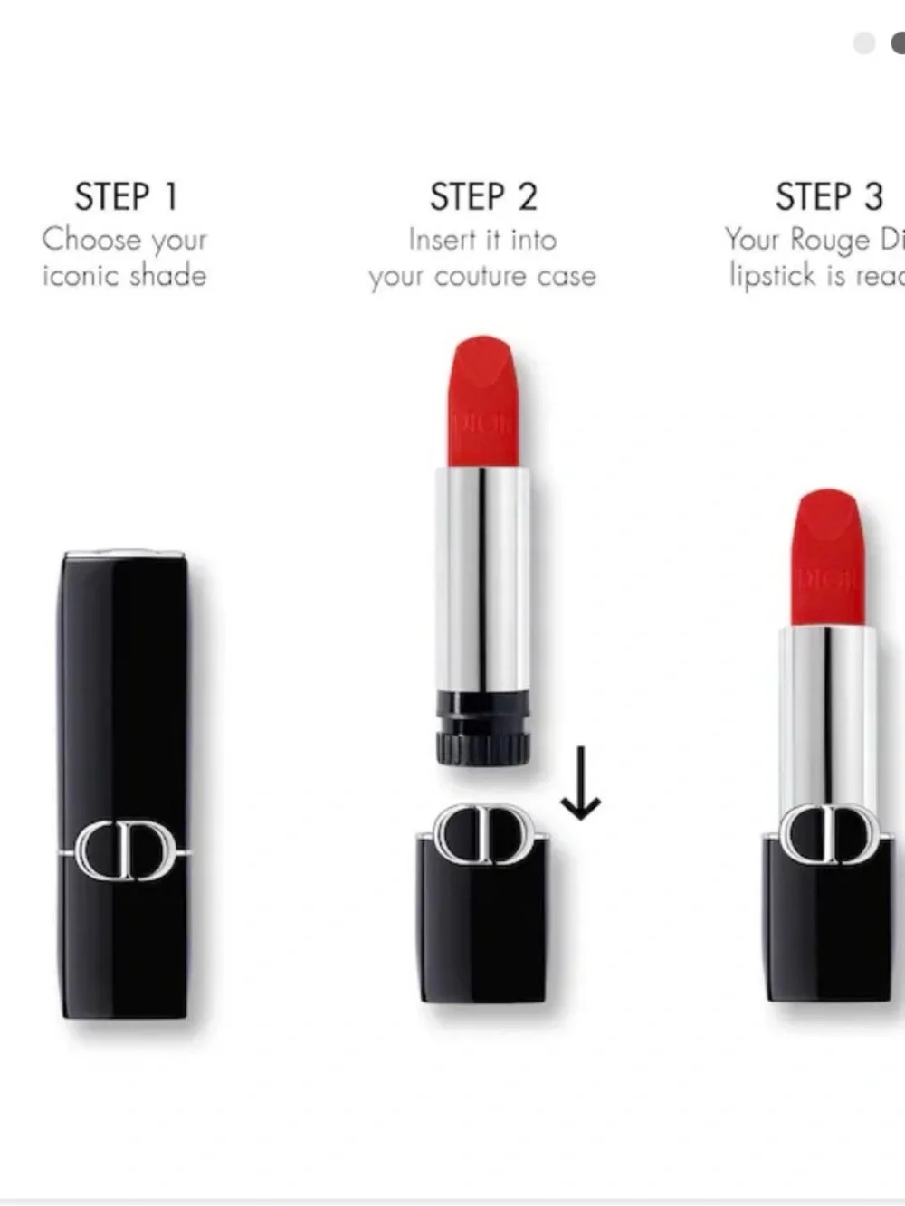 Christian Dior Red Velvet Iconic 999 Lipstick Mini New